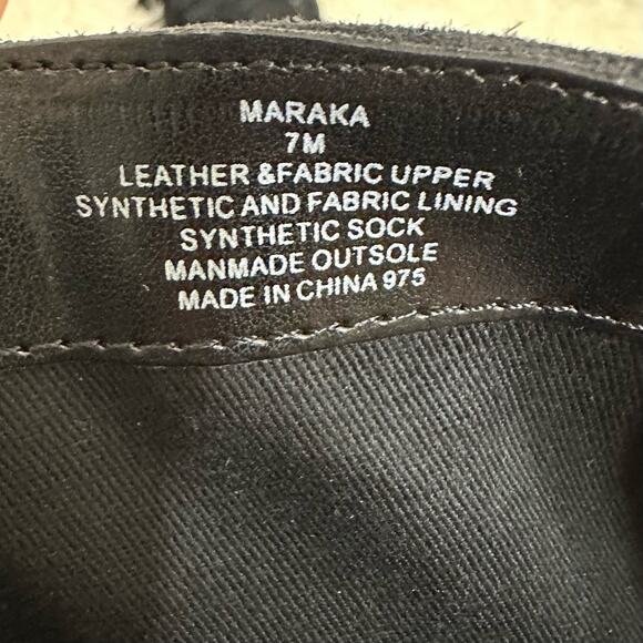 Steve Madden Maraka Over Knee Stiletto Heel Suede Fringe Boots Size 7 Black - Picture 16 of 16